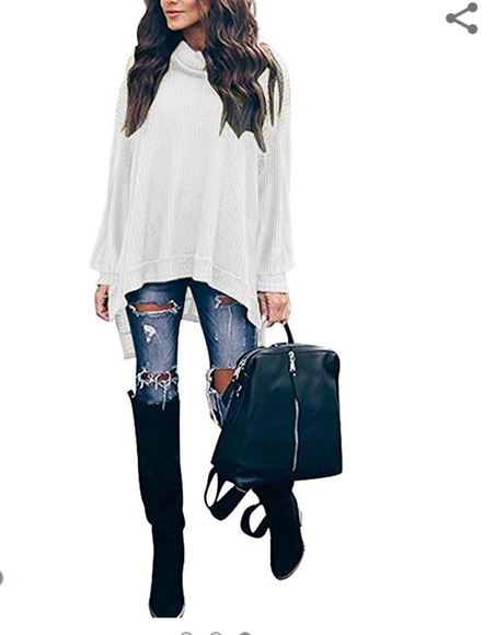 ETCYY

Women's Turtleneck Waffle Knit Sweater - Picture 2 of 4